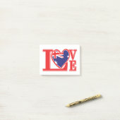 Post-it® Amour-Australie (Sur un bureau)
