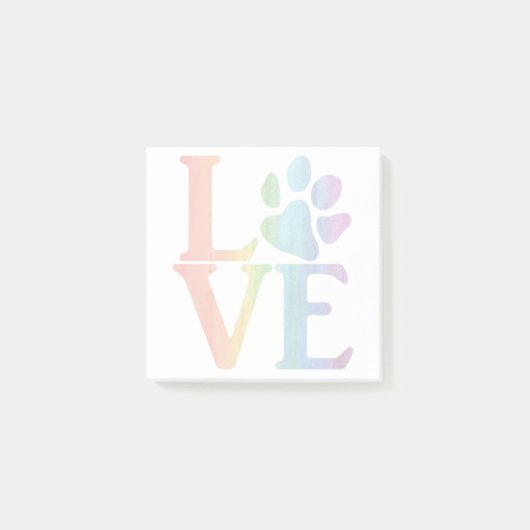 Post-it® Amour Classique Arc-en-ciel (Devant)