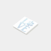 Post-it® Amour Classique Bleu Clair (Incliné)