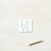 Post-it® Amour Classique Vert (Sur un bureau)