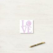Post-it® Amour Dahlia Lavande Classique (Sur un bureau)