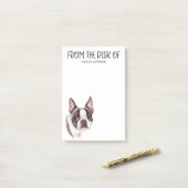 Post-it® Amour de Bulldog (Sur un bureau)