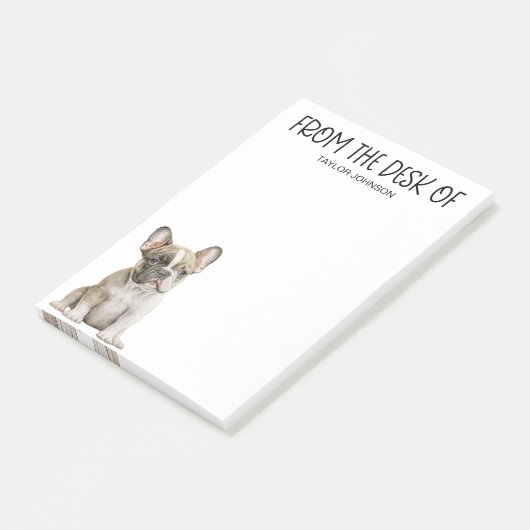 Post-it® Amour de Bulldog (Incliné)