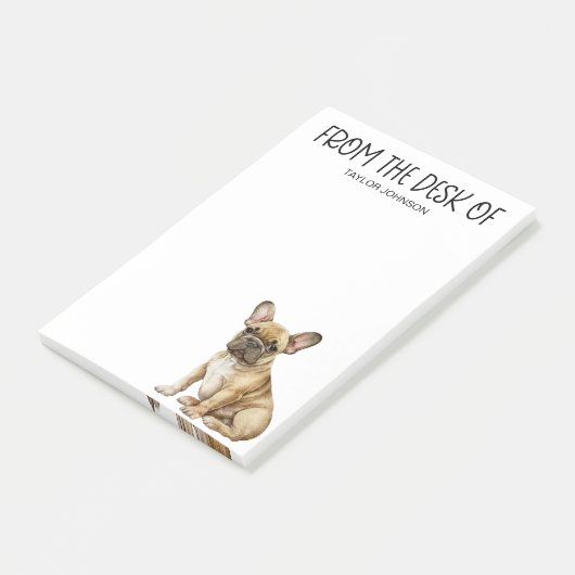 Post-it® Amour de Bulldog (Incliné)