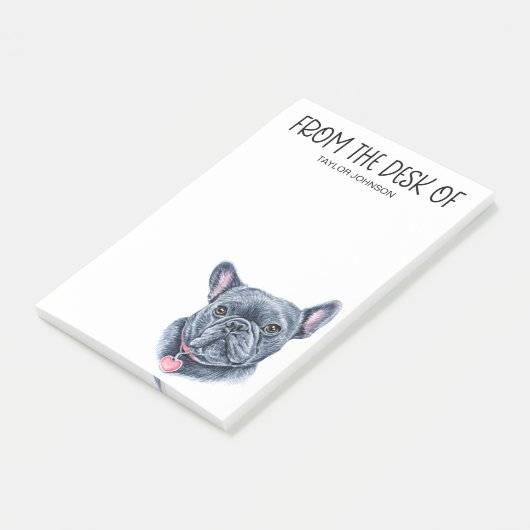 Post-it® Amour de Bulldog (Incliné)