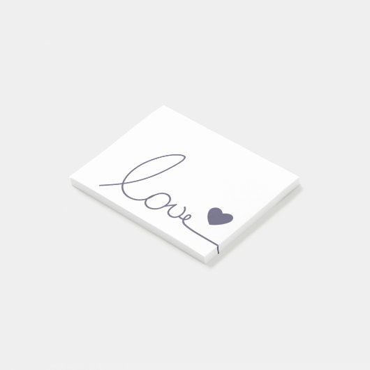 Post-it® Amour de Purple Heart (Incliné)