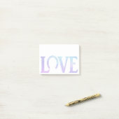 Post-it® Amour de sabot violet (Sur un bureau)