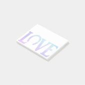 Post-it® Amour de sabot violet (Incliné)