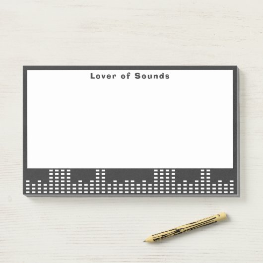 Post-it® Amour des sons (Sur un bureau)