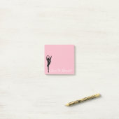 Post-it® Amour du rose I pour danser la ballerine de (Sur un bureau)