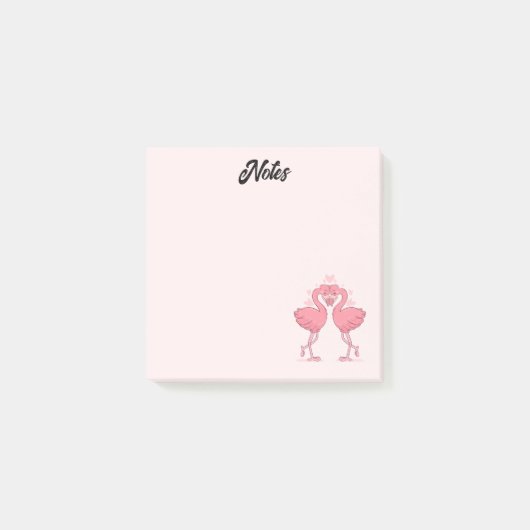 Post-it® Amour Flamant rose (Devant)