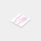 Post-it® Amour Fleur Rose Classique (Incliné)