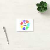 Post-it® Amour interracial Rainbow Hearts Post it note Pad (Bureau)