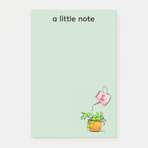 Post-it® Amour qui arrose, plante d'intérieur heureuse