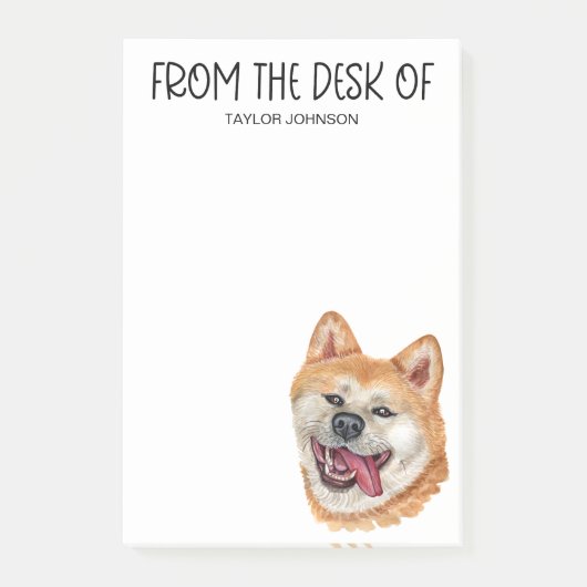 Post-it® Amoureux d'Akita Inu (Devant)