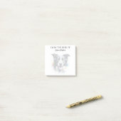 Post-it® Amoureux de Border Collie Chien Monogrammé (Sur un bureau)
