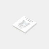 Post-it® Amoureux de Border Collie Chien Monogrammé (Incliné)