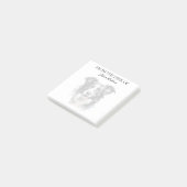 Post-it® Amoureux de Border Collie Chien Monogrammé (Incliné)
