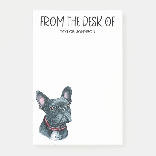 Post-it® Amoureux de Bouledogue Français (Devant)