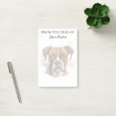 Post-it® Amoureux de Boxer Chien Monogrammé (Bureau)
