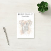 Post-it® Amoureux de Boxer Chien Monogrammé (Bureau)