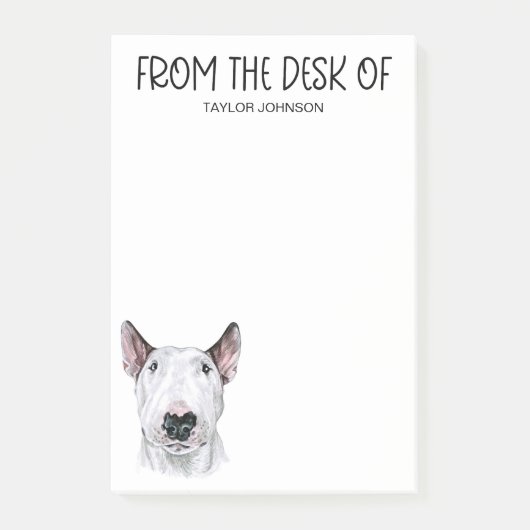 Post-it® Amoureux de Bull Terrier (Devant)
