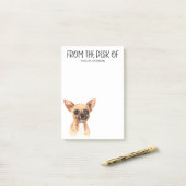 Post-it® Amoureux de Chihuahua (Sur un bureau)