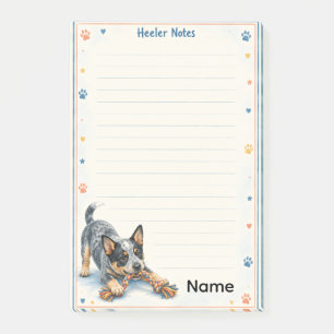 Post-it® Amoureux de chiots Blue Heeler mignons