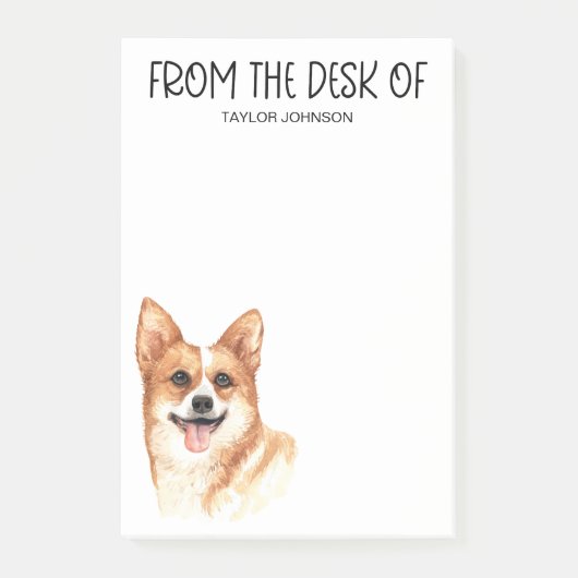 Post-it® Amoureux de Corgi (Devant)