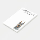 Post-it® Amoureux de Doberman Pinscher (Incliné)