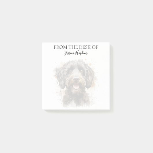Post-it® Amoureux de Labradoodle Chien Monogrammé (Devant)