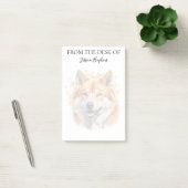 Post-it® Amoureux de l'Akita Chien Monogrammé (Bureau)