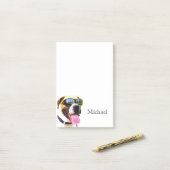 Post-it® Amoureux de les chiens trop frais (Sur un bureau)