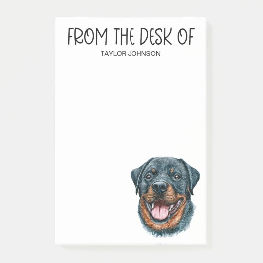 Post-it® Amoureux de Rottweiler (Devant)