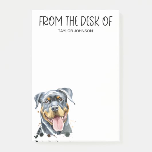 Post-it® Amoureux de Rottweiler (Devant)
