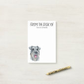 Post-it® Amoureux de Schnauzer (Sur un bureau)