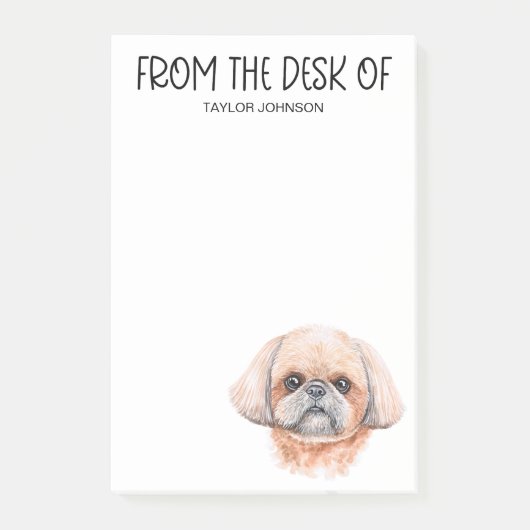 Post-it® Amoureux de Shih Tzu (Devant)