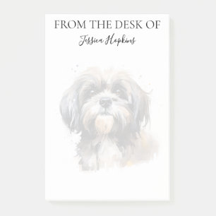 Post-it® Amoureux de Shih Tzu Chien Monogrammé