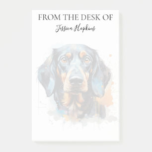 Post-it® Amoureux de Teckel Monogrammé Chien