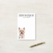 Post-it® Amoureux de Yorkie (Sur un bureau)