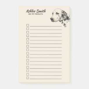Post-it® Amoureux des chiens - Dalmatien - Liste des choses