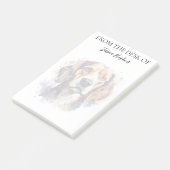 Post-it® Amoureux du Beagle Chien Monogrammé (Incliné)