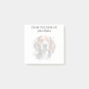 Post-it® Amoureux du Beagle Chien Monogrammé
