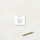Post-it® Amoureux du Beagle Chien Monogrammé (Sur un bureau)