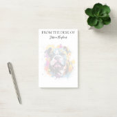 Post-it® Amoureux du Bouledogue Monogrammé Chien (Bureau)