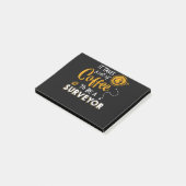 Post-it® Amoureux du café Funny Surveyor Ingénieur Construc (Incliné)