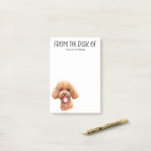 Post-it® Amoureux du Caniche (Sur un bureau)