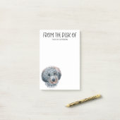Post-it® Amoureux du Caniche (Sur un bureau)