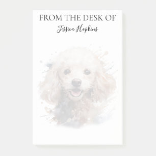 Post-it® Amoureux du Caniche Monogrammé Chien