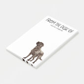 Post-it® Amoureux du Labrador Chocolat (Incliné)